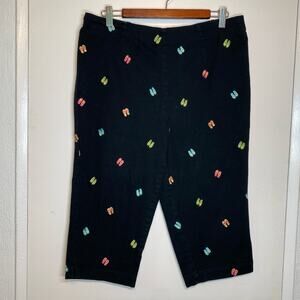 White Stag Flip Flop Womens Capri Pants Leggings High Rise Y2K 90s VTG size 12